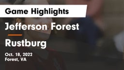 Jefferson Forest  vs Rustburg Game Highlights - Oct. 18, 2022