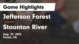 Jefferson Forest  vs Staunton River Game Highlights - Aug. 29, 2023