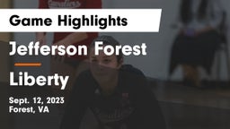 Jefferson Forest  vs Liberty  Game Highlights - Sept. 12, 2023