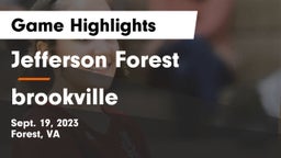 Jefferson Forest  vs brookville   Game Highlights - Sept. 19, 2023