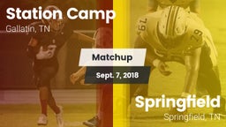 Matchup: Station Camp vs. Springfield  2018
