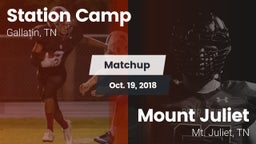 Matchup: Station Camp vs. Mount Juliet  2018