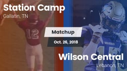 Matchup: Station Camp vs. Wilson Central  2018
