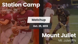 Matchup: Station Camp vs. Mount Juliet  2019