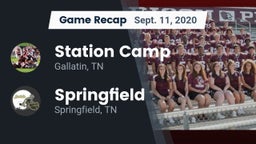 Recap: Station Camp vs. Springfield  2020