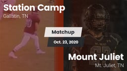 Matchup: Station Camp vs. Mount Juliet  2020