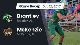 Recap: Brantley  vs. McKenzie  2017