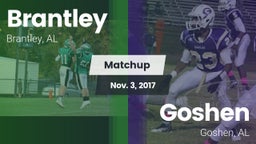 Matchup: Brantley  vs. Goshen  2017