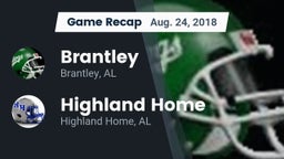 Recap: Brantley  vs. Highland Home  2018