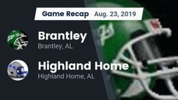 Recap: Brantley  vs. Highland Home  2019