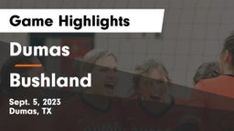 Dumas  vs Bushland  Game Highlights - Sept. 5, 2023