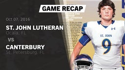 Recap: St. John Lutheran  vs. Canterbury  2016