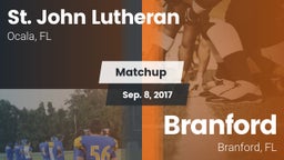 Matchup: St. John Lutheran Hi vs. Branford  2017