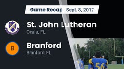 Recap: St. John Lutheran  vs. Branford  2017