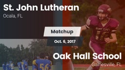 Matchup: St. John Lutheran Hi vs. Oak Hall School 2017