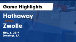 Hathaway  vs Zwolle  Game Highlights - Nov. 6, 2019