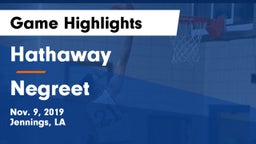 Hathaway  vs Negreet  Game Highlights - Nov. 9, 2019