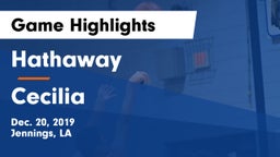 Hathaway  vs Cecilia  Game Highlights - Dec. 20, 2019