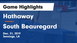 Hathaway  vs South Beauregard  Game Highlights - Dec. 31, 2019