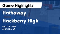Hathaway  vs Hackberry High Game Highlights - Feb. 21, 2020