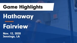 Hathaway  vs Fairview Game Highlights - Nov. 12, 2020