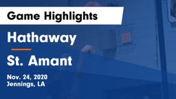 Hathaway  vs St. Amant  Game Highlights - Nov. 24, 2020