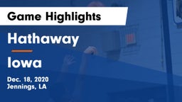 Hathaway  vs Iowa  Game Highlights - Dec. 18, 2020