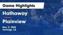 Hathaway  vs Plainview  Game Highlights - Nov. 5, 2020