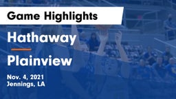 Hathaway  vs Plainview  Game Highlights - Nov. 4, 2021