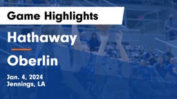 Hathaway  vs Oberlin  Game Highlights - Jan. 4, 2024