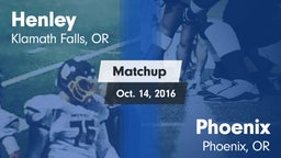 Matchup: Henley  vs. Phoenix  2016