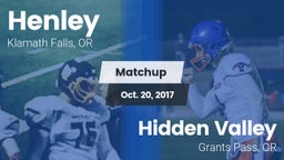 Matchup: Henley  vs. Hidden Valley  2017