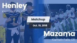 Matchup: Henley  vs. Mazama  2018