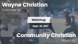 Matchup: Wayne Christian High vs. Community Christian  2017