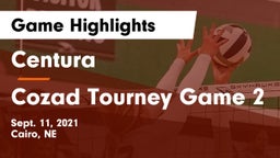 Centura  vs Cozad Tourney Game 2 Game Highlights - Sept. 11, 2021