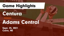 Centura  vs Adams Central  Game Highlights - Sept. 25, 2021