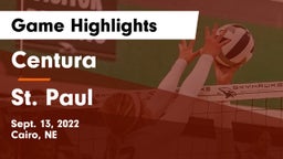 Centura  vs St. Paul  Game Highlights - Sept. 13, 2022