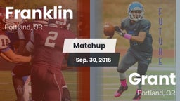 Matchup: Franklin  vs. Grant  2016