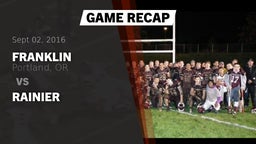 Recap: Franklin  vs. Rainier  2016