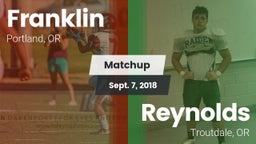 Matchup: Franklin  vs. Reynolds  2018