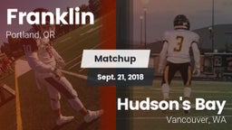 Matchup: Franklin  vs. Hudson's Bay  2018