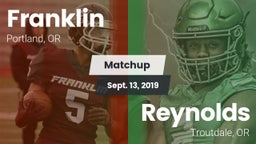 Matchup: Franklin  vs. Reynolds  2019