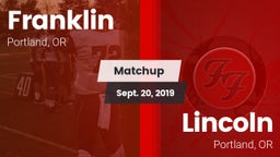 Matchup: Franklin  vs. Lincoln  2019
