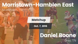 Matchup: Morristown-Hamblen vs. Daniel Boone  2016