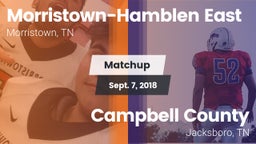 Matchup: Morristown-Hamblen vs. Campbell County  2018