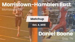 Matchup: Morristown-Hamblen vs. Daniel Boone  2019