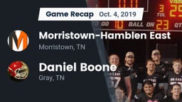 Recap: Morristown-Hamblen East  vs. Daniel Boone  2019