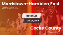 Matchup: Morristown-Hamblen vs. Cocke County  2019