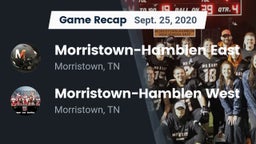 Recap: Morristown-Hamblen East  vs. Morristown-Hamblen West  2020