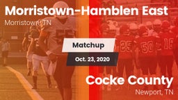 Matchup: Morristown-Hamblen vs. Cocke County  2020